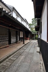 Cityscape at Kurashiki Bikan Historical Quarter (old town) in Japan