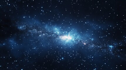 Stunning celestial galaxy background image with bright stars and cosmic dust sky dark blue deep vast