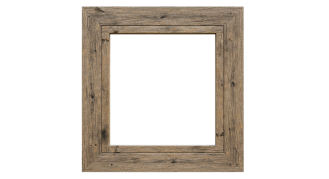 Wooden frame rustic textured and empty
