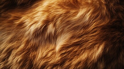 Close-up of soft, golden fur texture with natural sheen