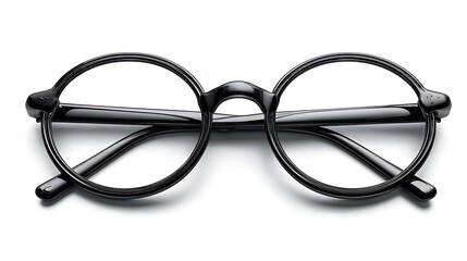 Classic round black eyeglasses