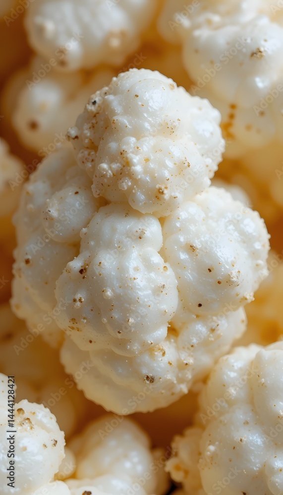 Poster up close, golden kernel ready to pop. detailed texture visible. a single kernel with a rough surface