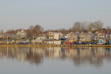 The beautiful waterfront houses in Prince edward island Canada. High quality photo