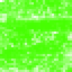 Pixelated green coloring image.