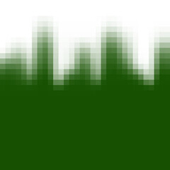 Pixelated green grass-like drawing.