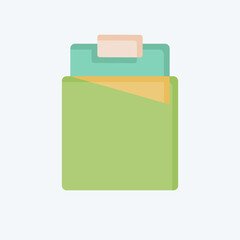 Icon Bed. related to Bedding symbol. flat style. design editable