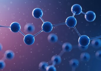 Molecular structure on a gradient background