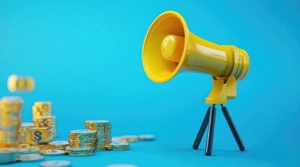 Digital affiliate marketing campaign with earnings and product promotion.