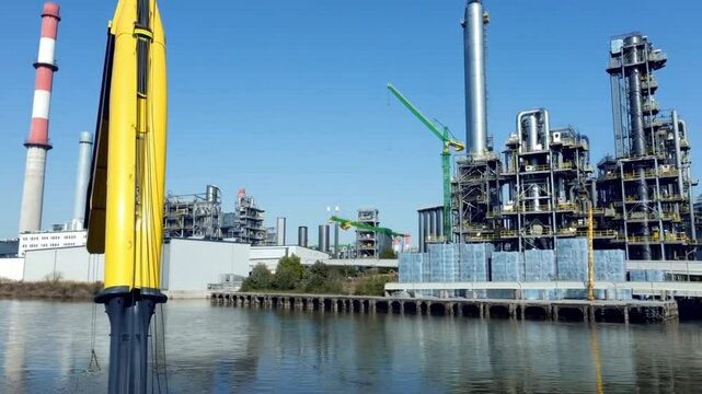 plastic in factory building