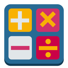 Arithmetic icon. Mathematical symbol