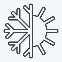 Icon Thermoregulation. related to Bedding symbol. line style. design editable