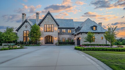 Luxury real estate magazine cover featuring a high-end property