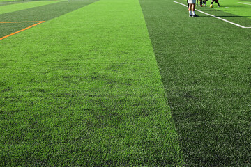 artificial green grass background for playground