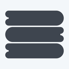 Obraz premium Icon Sheets. related to Bedding symbol. glyph style. design editable