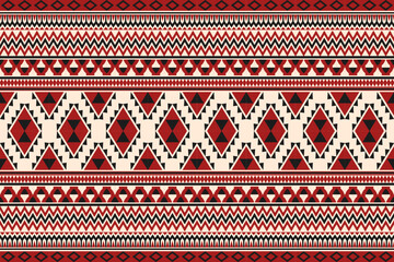 Seamless ethnic pattern made of geometric shapes design for all types of textiles and printing