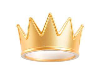 Golden crown, symbol of royalty, success, and leadership.