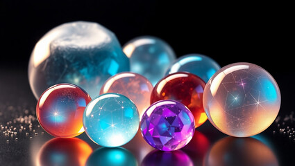 blue and red beads