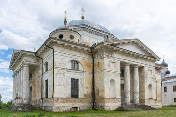 Borisoglebsky Monastery on the Tvertsa River. Cathedral of Boris and Gleb in Boris and Gleb Monastery in Torzhok