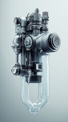 Close-up of an innovative mechanical component showcasing intricate details.