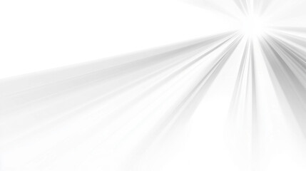 white sun ray light effect Isolated on white and transparent background.