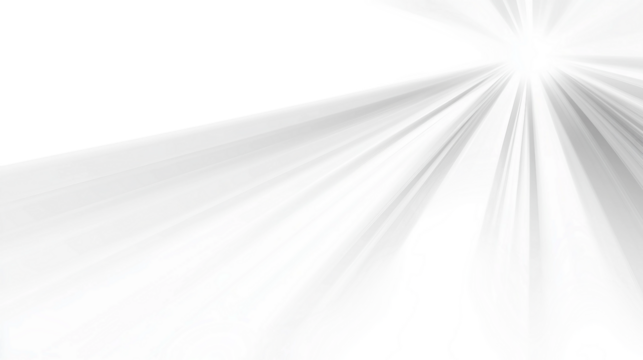 white sun ray light effect Isolated on white and transparent background.