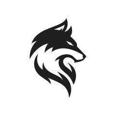 Fototapeta premium Head Wolf Art Style Logo Design Inspiration. Vector illustration.