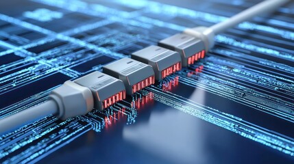 A visual representation of data link communication in a digital network