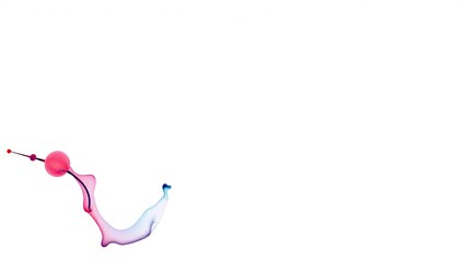 Abstract Colour Burst on White, Modern Design Element