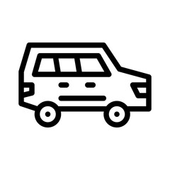 SUV line icon