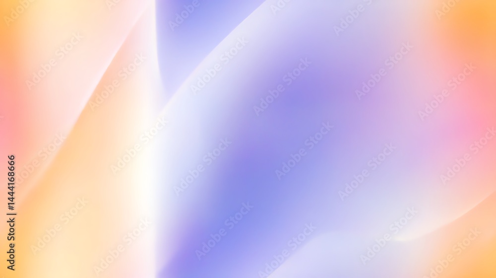 Poster abstract gradient background with soft pastel colors and flowing shapes