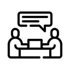 discussion line icon