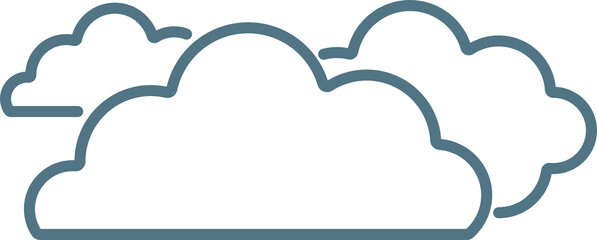 Minimal Weather Icons Set – Cloud Illustration