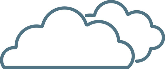 Minimal Weather Icons Set – Cloud Illustration