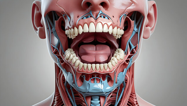 maxilla and palatine bones fused to form hard palate with dental arch reference