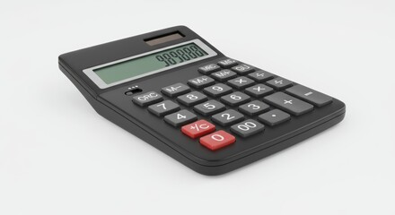 Calculator displaying numbers on screen perfect for financial calculations and mathematical concepts in business and education