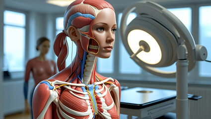 Layered Female Anatomy Study