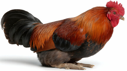 Fototapeta premium Rooster Isolated On White
