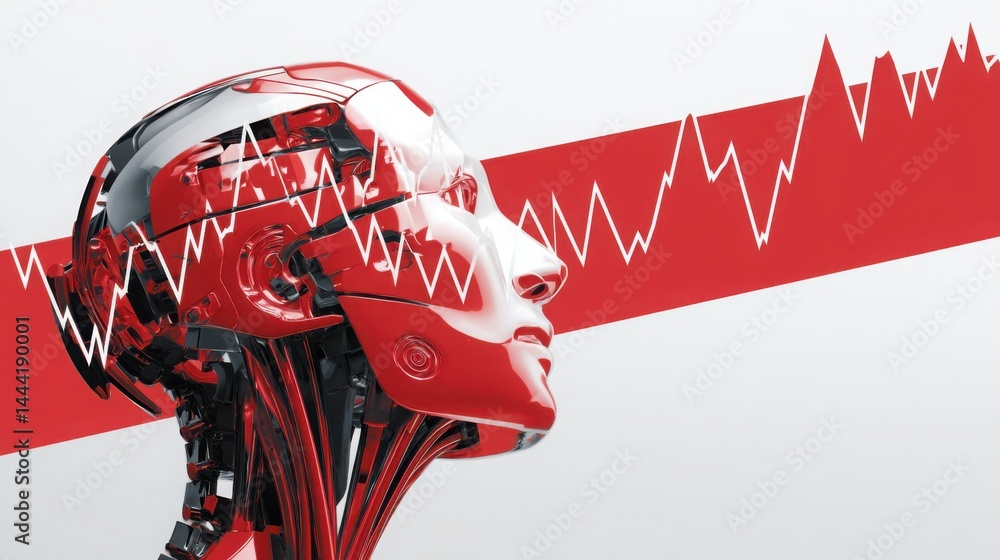 Poster ai society representation of investor archetype the data devotee emphasizing analytics-driven decisi