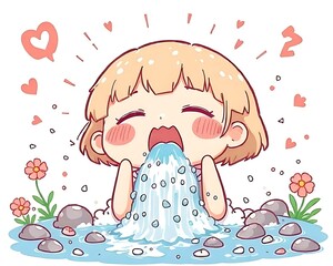Joyful Chibi with Playful Energy