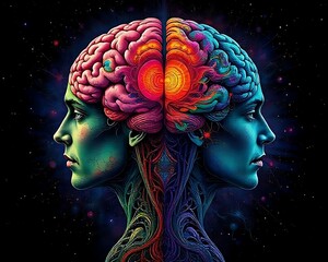 Surreal Faces and Brain Fusion