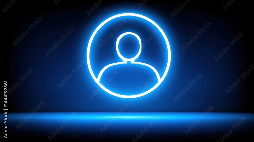 Poster comprehensive blockchain-based universal id and investing icon concept representing modern financial