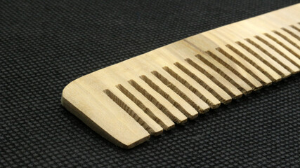 Wooden comb isolated