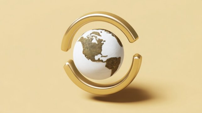 Futuristic borderless currency lending pools icon concept representing innovative lending access for global finance users