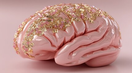 Innovative concept of brain-synced investing assistance icon representing subconscious financial decision-making