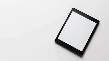 Digital e-reader with black border and minimal design on white background