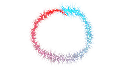 Neon lighting sparkles glittering on transparent background. Abstract glowing neon color gradient overlay effects. Png file