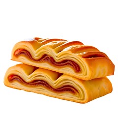 Fototapeta premium sweet bun isolated on white