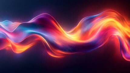 Obraz premium abstract colorful background with flowing lines and waves