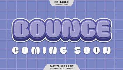 bounce editable text effect with modern style