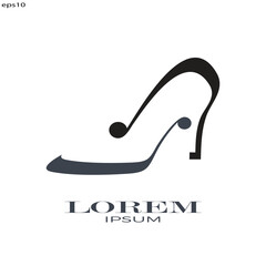 Women's shoe store logo is a modern, versatile and stylish logo that is suitable for footwear retailers.